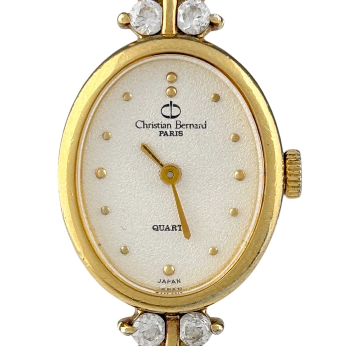 【ジャンク品】 クリスチャン ベルナール Christian Bernard オーバル GP 腕時計 クォーツ 【中古】