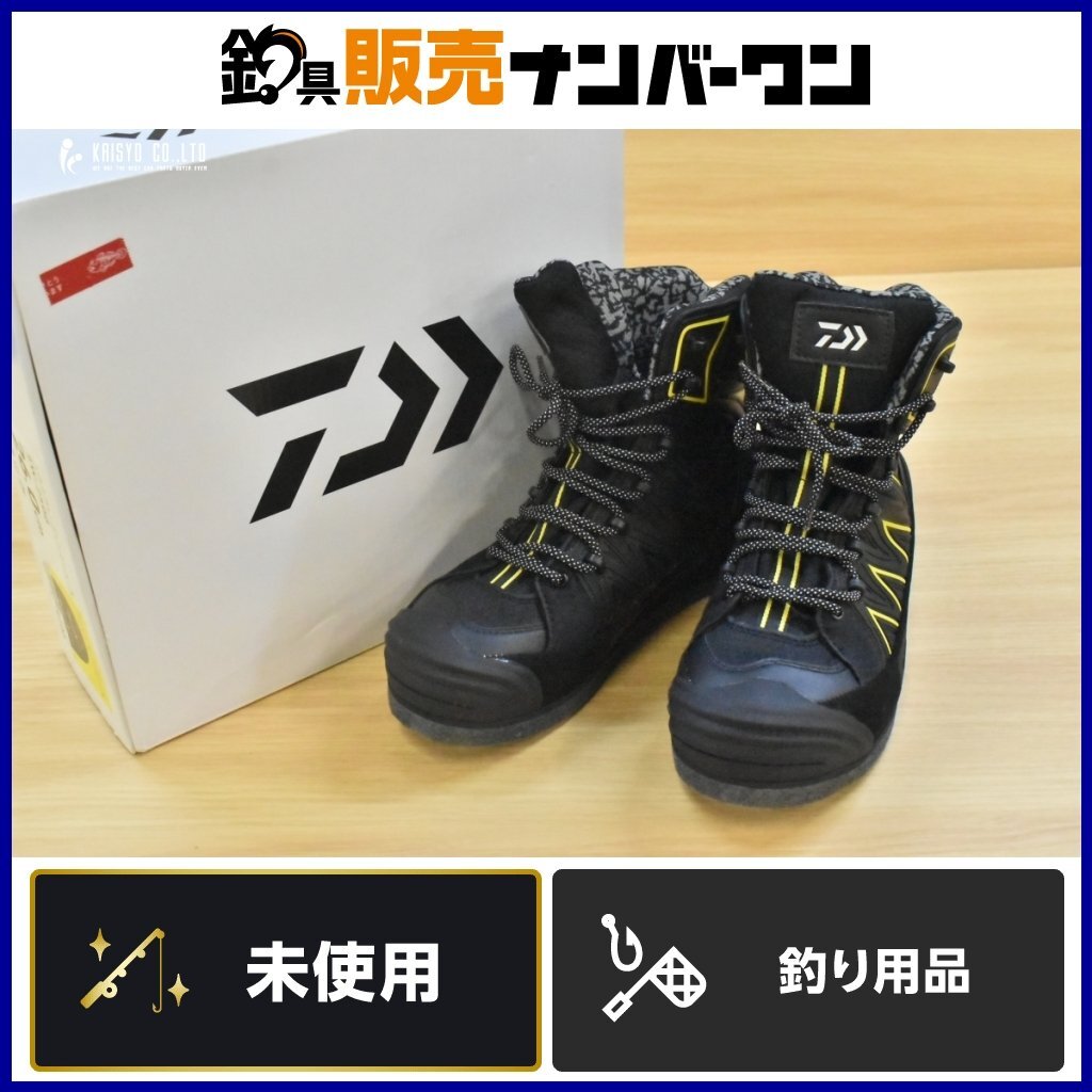 ダイワ ソルトウェーディングシューズ SW-2500 ブラック 26cm 実釣未使用品 DAIWA フェルトスパイク 磯靴 （CKN_O1）