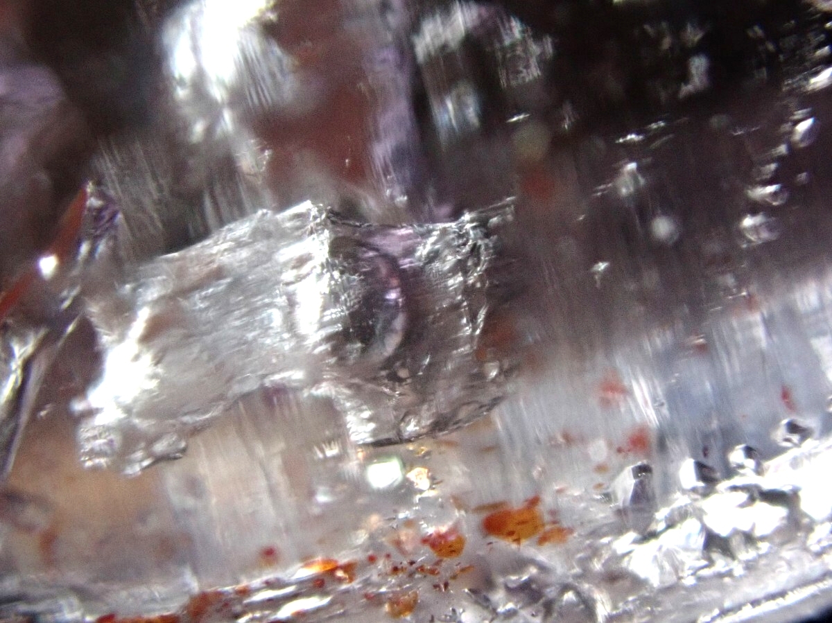 気泡入り　ベラクルス産　アメジスト　アメシスト　紫水晶 原石 標本 鉱物