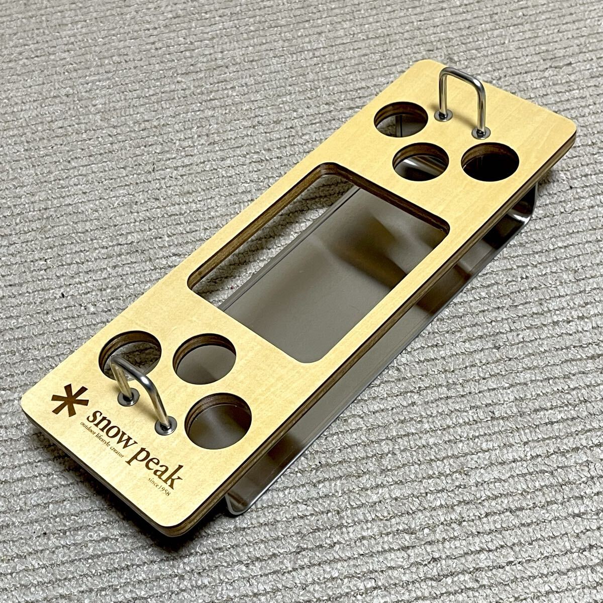 キャンプ/アウトドア用品【希少/廃盤品】snow peak/スノーピーク IGT/アイアングリルテーブル スパイスホルダー CK-143 拡張ユニット