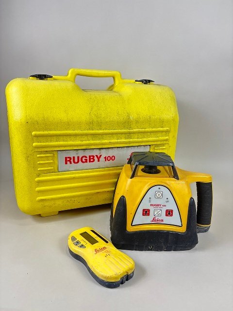 Leica ライカ レーザーレベル RUGBY 100 ラグビー100 受光器付き ※ジャンク品