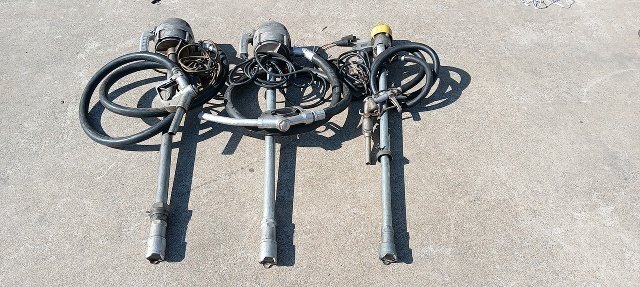メーカー不明 電動ドラムポンプ 給油ポンプ 3台セット ガソリンスタンド ※現状渡し