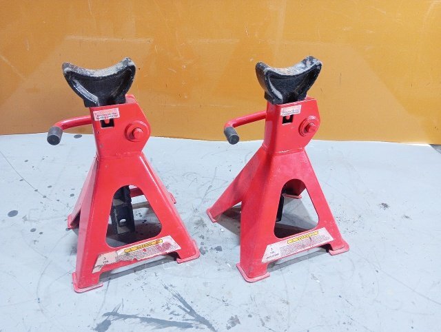 ジャッキスタンド 2台セット 3ton 馬ジャッキ ウマジャッキ 自動車整備 動作良好