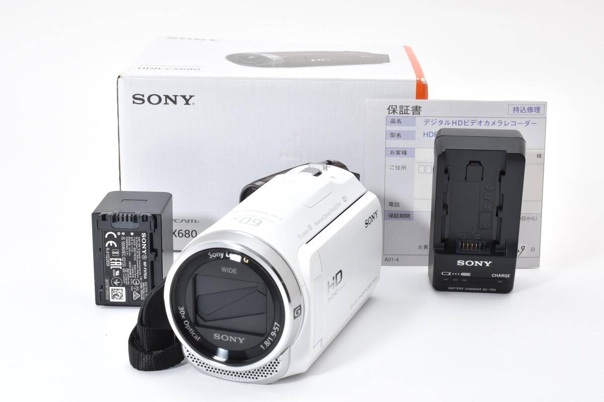 【美品】ソニー SONY HDR-CX680 ハンディカム 【元箱付き・付属品多数】 ♯A4203B21030EFIA