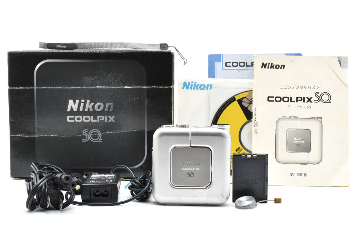ニコン Nikon SQ コンパクトデジタルカメラ 【元箱付き・付属品多数】 ♯H8001H82070E0BA