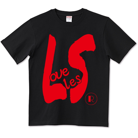 ☆ビックロゴプリントT！Ls (Loveless) LS 筆 LOGO T-SH.COLOR：BLK×RED.SIZE：XS～3XL ≪即決商品≫☆