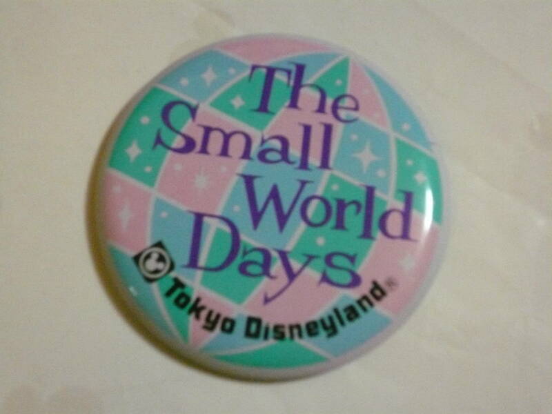 TDL 1986年「ワールド・フェスティバル」キャスト用缶バッジ