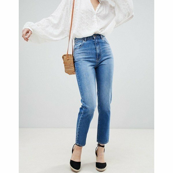 定価18000円程 ロラス レディース デニム　ASOS　Dusters Mom Jean Lily blue /　サイズ Ｗ23 