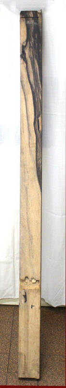 希少 黒柿 原木 木材 框 カマチ 建築 約10.5x5.5x181cm