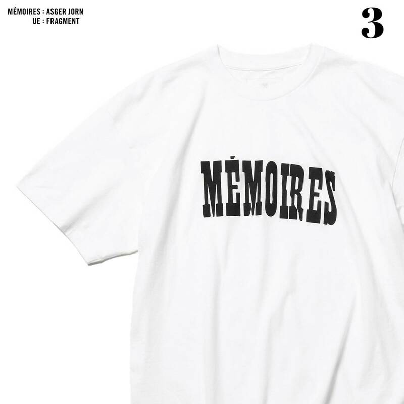 3(L)【uniform experiment ASGER JORN:MEMOIRES TEE UE-210008 WHITE Fragment SOPH. フラグメント ソフ 藤原ヒロシ】