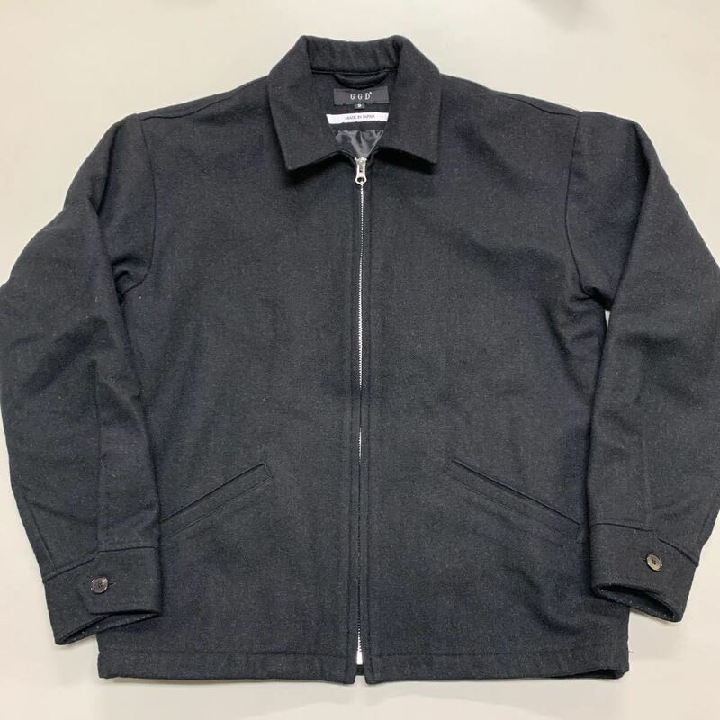 GGD ジージーディー 日本製　グランドグローバルデザイン　ウール　ジャケット　MADE IN JAPAN メンズ　Mサイズ　アウター　ブラック　黒