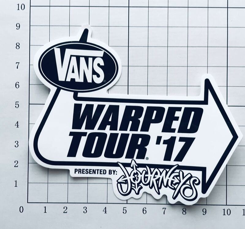 VANS WARPED TOUR ‘17 PRESENT BY JOURNEYS ステッカー バンズ ラップド ツアーステッカー