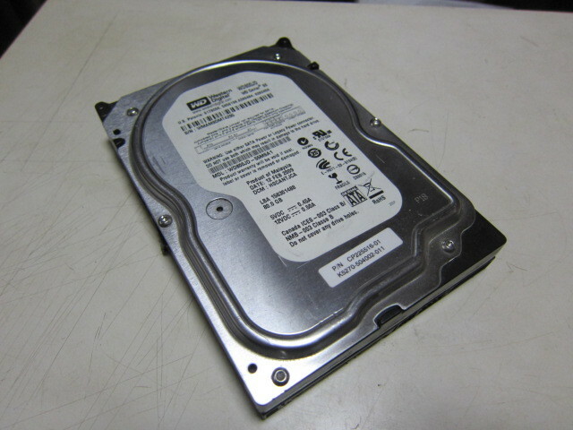 WesternDegital WD800JD 3.5インチHDD 80GB 正常読み書き確認済み 