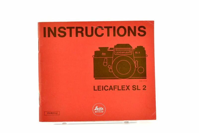 Leica ライカ　LEICAFLEX SL 2 カメラ 英語版 使用説明書 取扱説明書