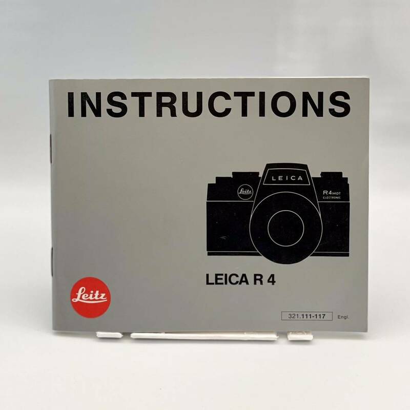 Leica ライカ R4 カメラ 英語版 instruction 使用説明書 取扱説明書