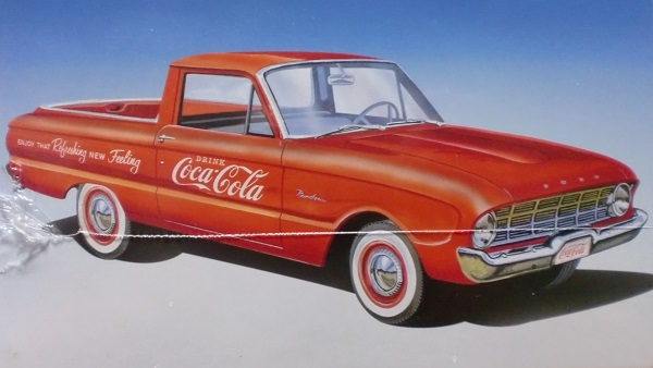 AMT 1/25 フォード ランチェロ ピックアップトラック 1960 コカコーラ運搬車 コーク自販機付 Ford Ranchero Truck w/Coke Chest amt 1189　