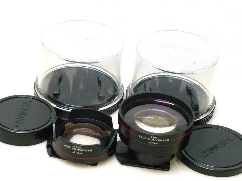 ★MINOLTA(ミノルタ)◆ TELE CONVERTER 1.5X ・ WIDE CONVERTER 0.65 ●良品