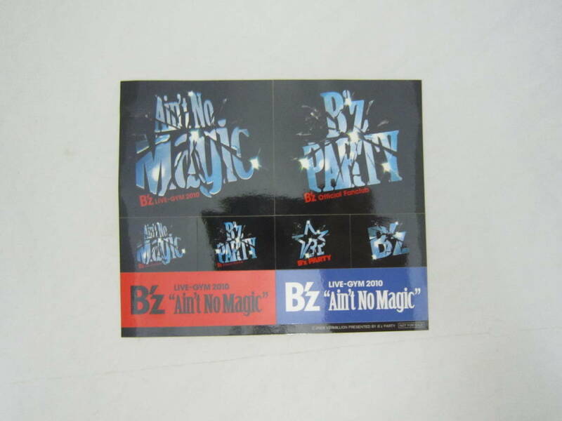 B'z DVD LIVE-GYM 2010 Ain't No Magic ステッカー [grz