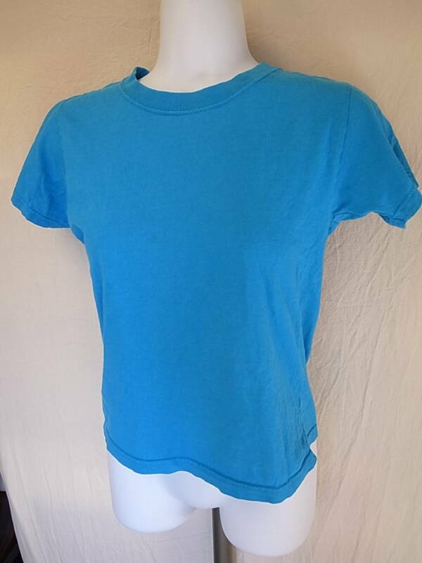 ●FRUIT OF THE LOOM 半袖Tシャツ ブルー 140 フルーツオブザルーム 無地