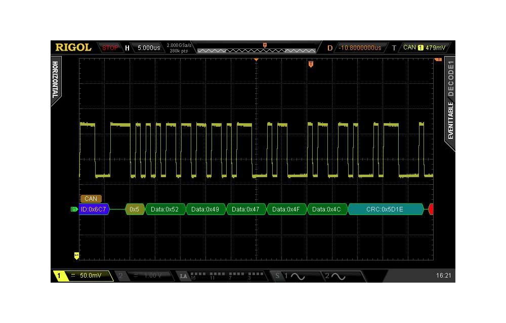 RIGOL リゴルジャパン DS2000用 ソフトウェア ライセンス プロダクトキー CANアナライザ・キット 国内正規品 CAN-DS2000A オシロスコープ
