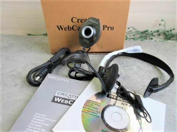 未使用 パソコンカメラ Creative WebCam NX PRO(WCAMNXPRO) USB接続ウェブカメラ クリエイティブ・メディア 箱入り保管品