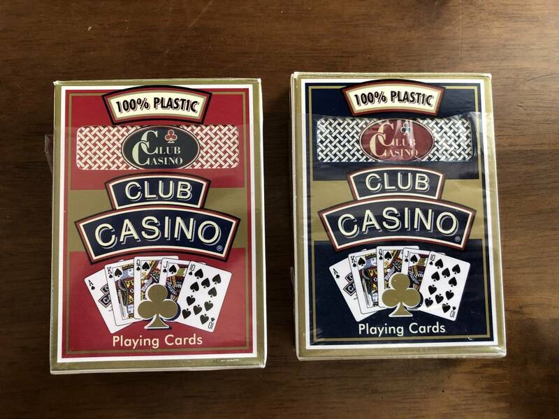 トランプ　Hoyle 　Casino Marque Club 　２個　開封済み　美品