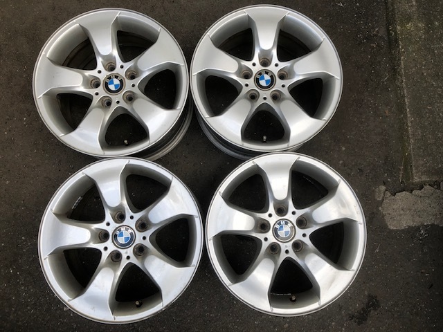 BMW X3 E83 STYLING 204 GENUINE ALLOY WHEELS X3純正アルミ 3417393 17インチ 8J +46 5H120 E46 E90 F10 F11 Z3 Z4 X1 X2 X4 F33 F30 F31