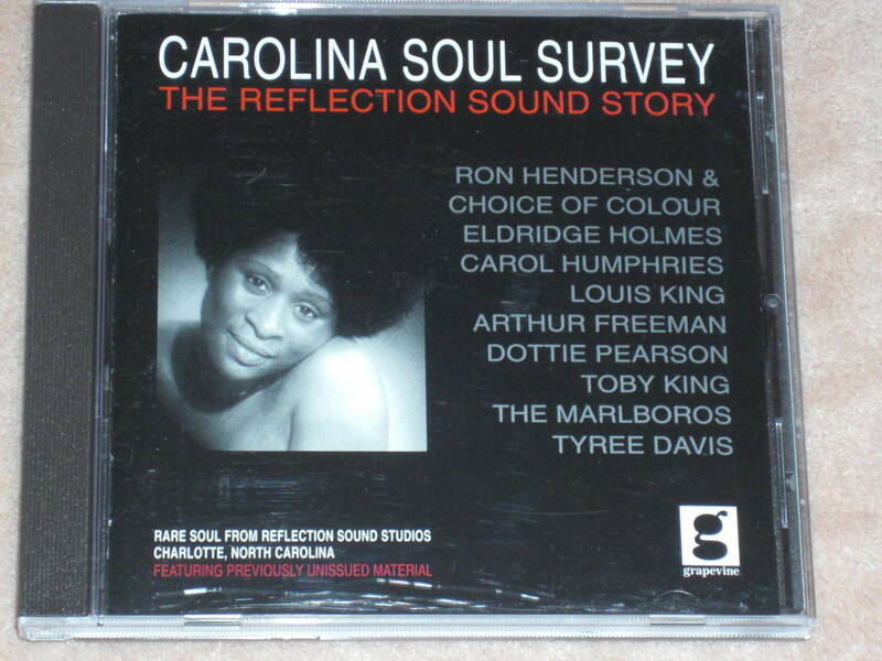 UK盤CD VA.： Carolina Soul Survey 　　The Reflection Sound Story　　（Grapevine GVCD 3001）