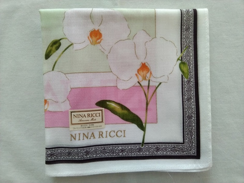 【正規品】NINA RICCI / ニナ・リッチ ハンカチ 大判 gyh-12852