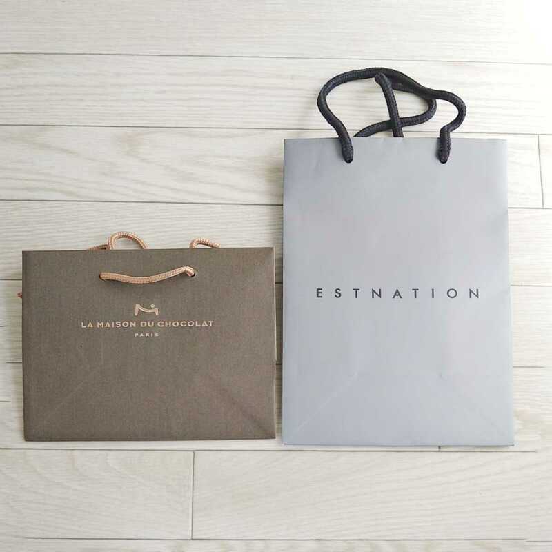 ESTNATION/LA MAISONDUCHOCOLAT/ショップ袋2点セット