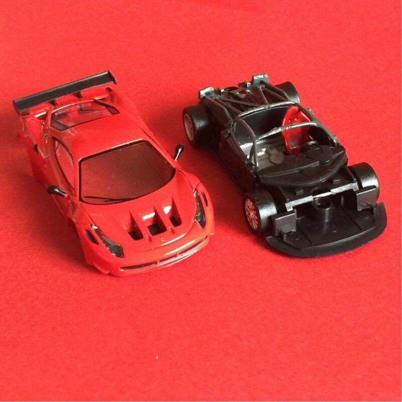 京商 1/64 Ferrari 458 Italia GT2 改 内装塗装等 フェラーリ458イタリアGT2 カードありません。