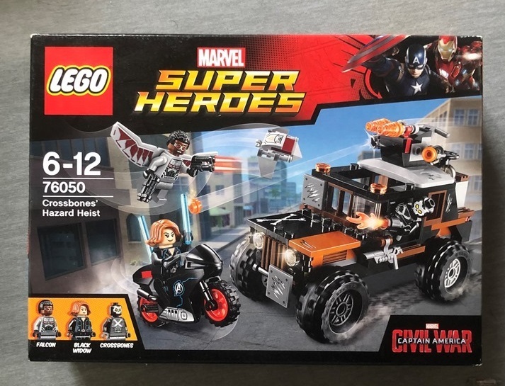 新品　未開封　レゴ (LEGO) スーパー・ヒーローズ クロスボーンズの強奪 76050 ブラック・ウィドウ ファルコン マーベル ミニフィグ