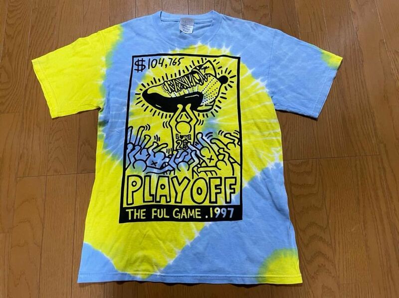 キース・ヘリング×ジョーダン12 NBA PLAYOFF Tシャツ 90s ヴィンテージ 希少 USA製made in usa