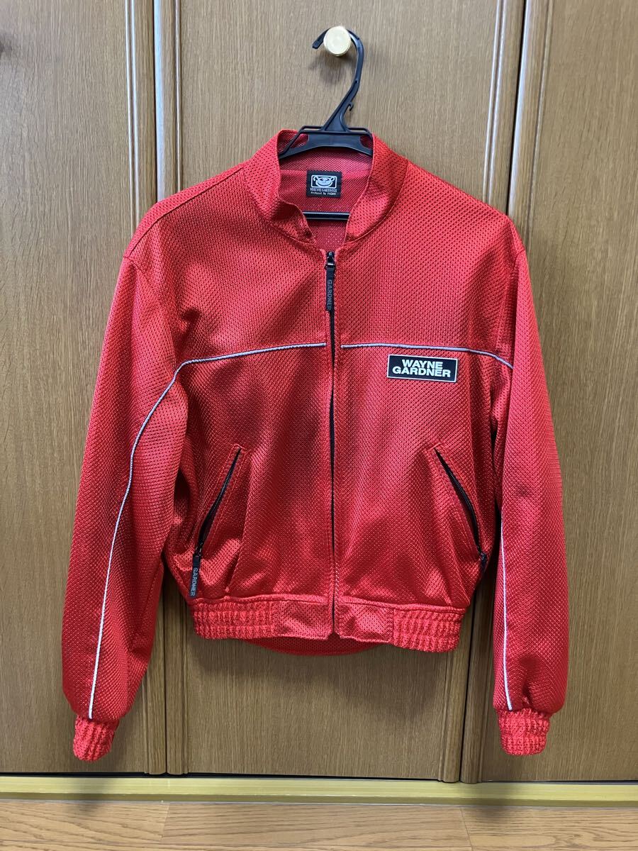 WAYNE GARDNER メッシュジャケット ライディングジャケット 赤 Mサイズ　ワインガードナー