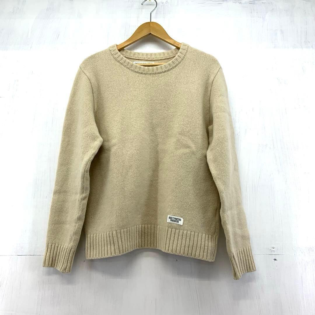 68◆60/WACKO MARIA 18AWクルーネックセーター サイズ:L 1203-3