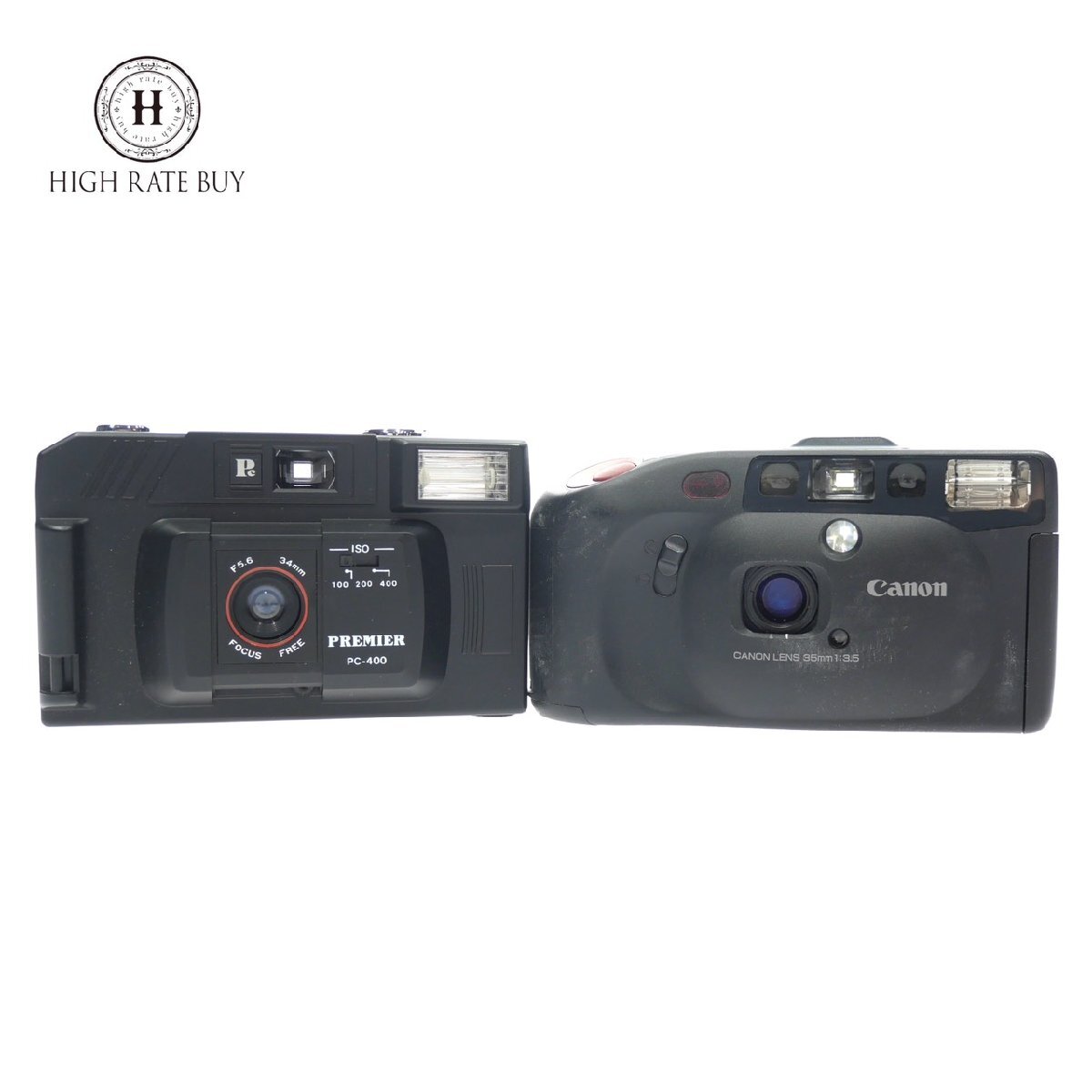 1円スタート カメラ 2点セット Canon キャノン PREMIER プレミア Autoboy オートボーイ コンパクト フィルムカメラ 光学機器 動作未確認