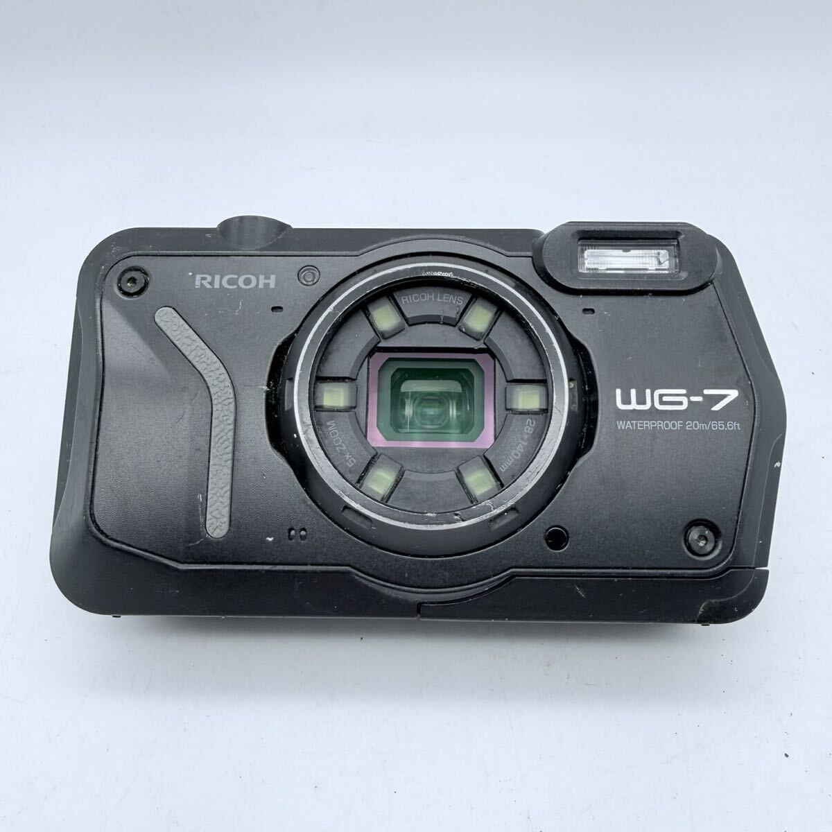 現状品 RICOH WG-7 コンパクトデジタルカメラ リコー ブラック 防水 防塵