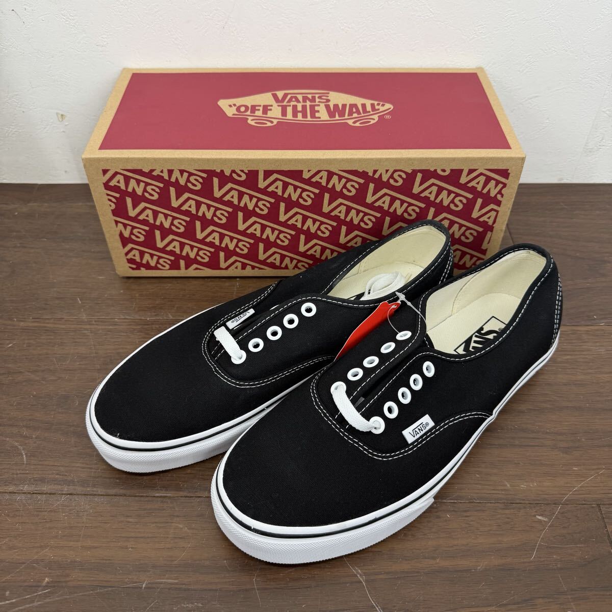 FDC15 未使用 タグ付き VANS バンズ AUTHENTIC オーセンティック スニーカー 27cm VN000EE3BLK ブラック シューズ 靴 箱付き メンズ