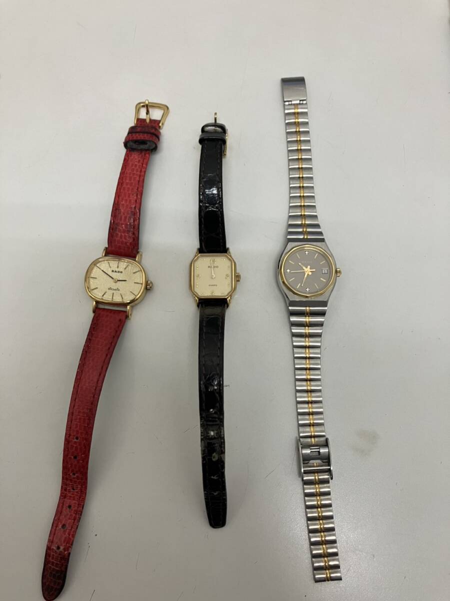 ◆1円～◆RADO ラドーまとめ 3本 手巻き クォーツ時計 ジャンク扱い　レディース