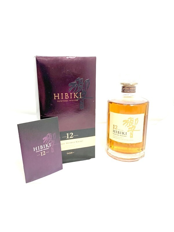 【東京都内限定発送】1000円スタート サントリー ウイスキー SUNTORY HIBIKI 響 12年 クリアキャップ 700ml 43% 未開栓 冊子,箱付 4E49