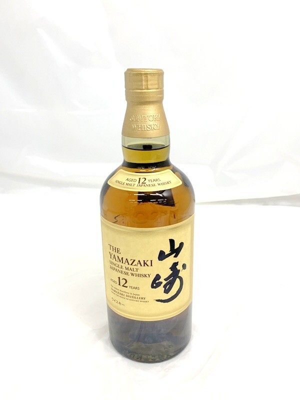 【東京都内限定発送】1000円スタート サントリー ウイスキー 山崎12年 シングルモルト YAMAZAKI SINGLE MALT 700ml 43% 未開栓 4E42