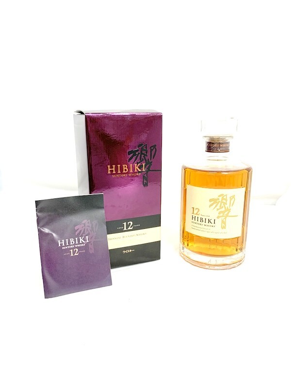 【東京都内限定発送】1000円スタート サントリー ウイスキー SUNTORY HIBIKI 響 12年 クリアキャップ 700ml 43% 未開栓 冊子,箱付 4E45
