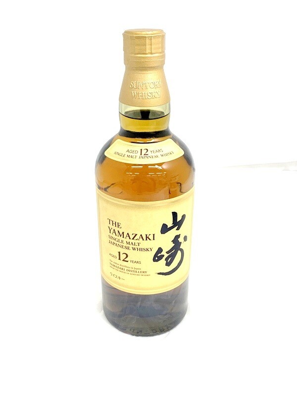 【東京都内限定発送】1000円スタート サントリー ウイスキー 山崎12年 シングルモルト YAMAZAKI SINGLE MALT 700ml 43% 未開栓 4E41
