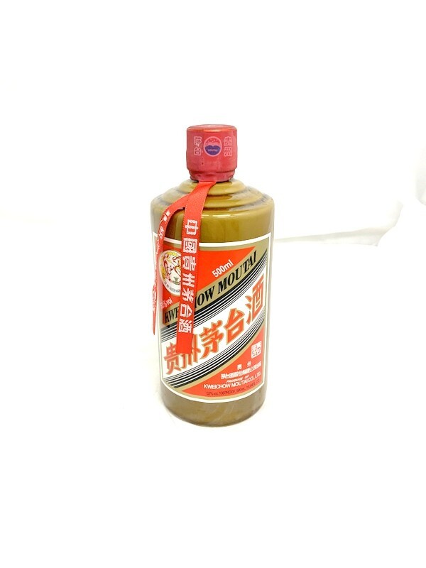 1円スタート 貴州茅台酒 KWEICHOW MOUTAI マオタイ 中国酒 天女ラベル 茶ボトル 重量約927g 年代不明 500ml 53％ 未開栓 4E40
