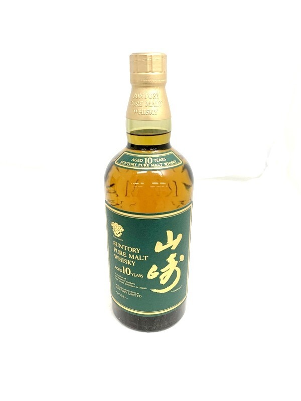 【東京都内限定発送】1000円スタート サントリー 山崎 10年 YAMAZAKI AGED 10 YEARS グリーンラベル 750ml 40% 未開栓 冊子,箱付 4E43