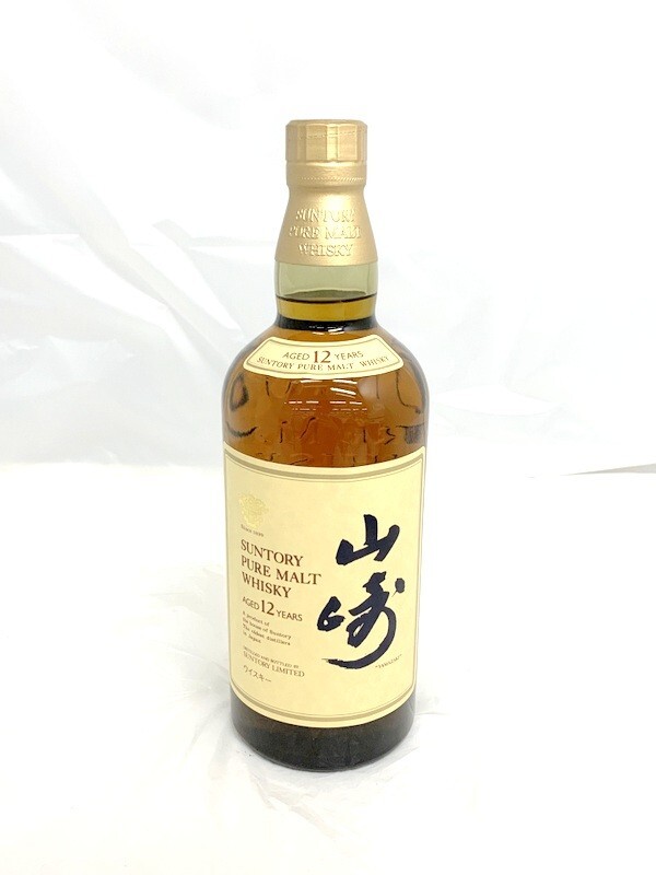 【東京都内限定発送】1000円スタート サントリー ウイスキー 山崎12年 ピュアモルト YAMAZAKI AGED 12 YEARS 750ml 43% 未開栓 4E14