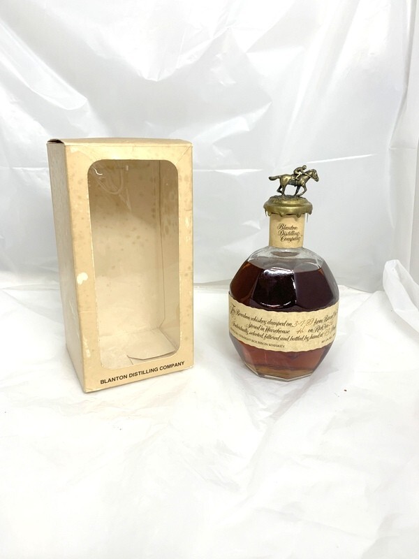 1000円スタート ウイスキー バーボン Blantons ブラントン シングルバレル 1989年 750ml 46.5% 未開栓 巾着,箱付 4E35