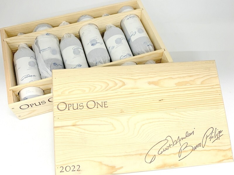 1000円スタート 果実酒 ワイン 赤 6本セット A NAPA VALLEY OPUS ONE 2022 ナパバレー オーパスワン 2022 750ml 14% 未開栓 木箱付 4E37