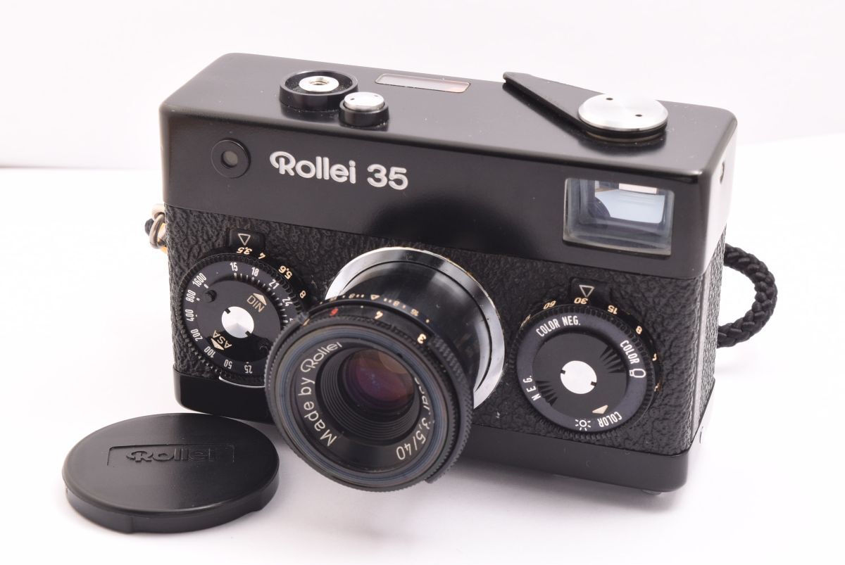 Rollei 35 Tessar 40mm F3.5 ブラック ローライ35 フィルムカメラ レンズキャップ付 #6172888 194-60-9 260417