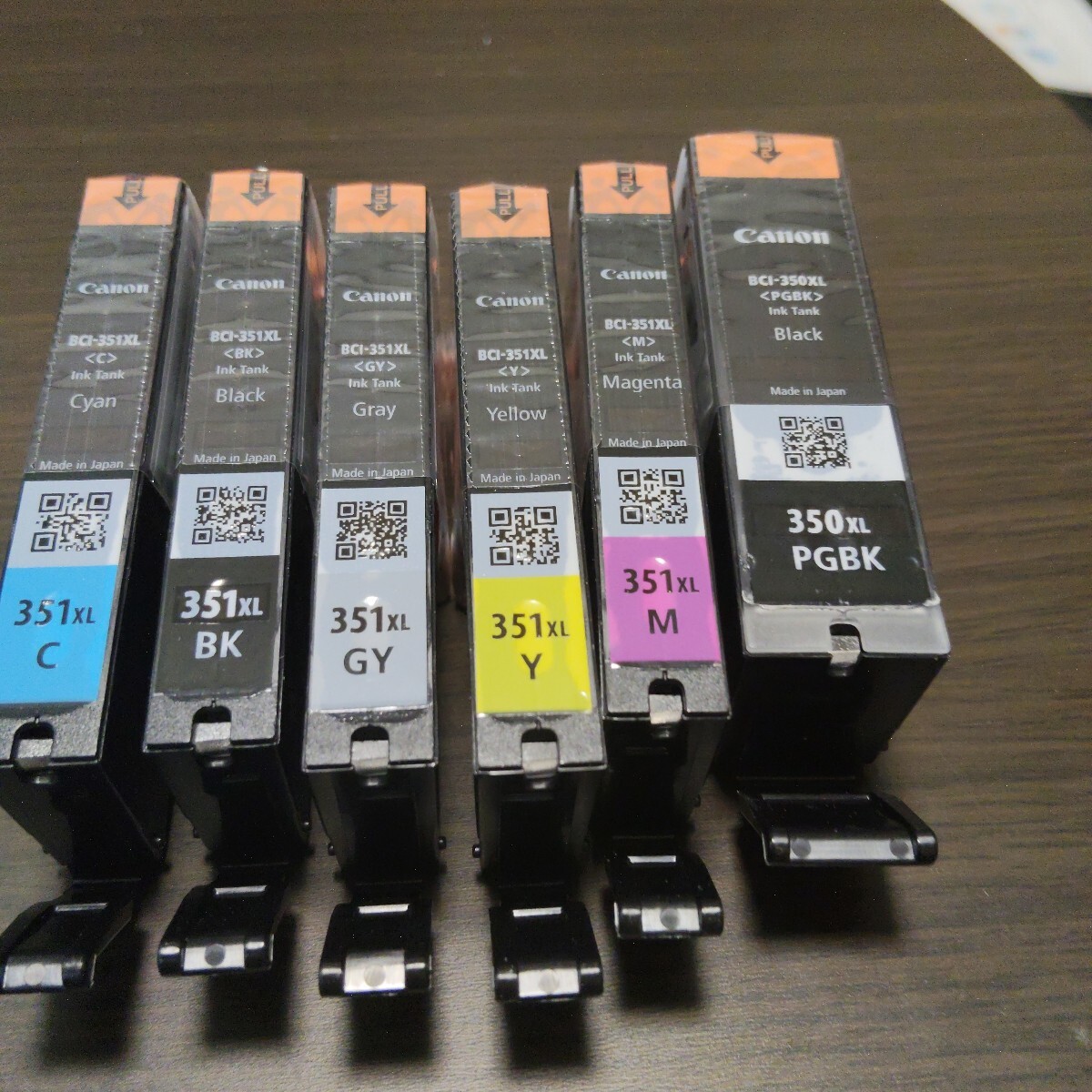 キヤノン 純正 インクカートリッジ BCI-351XL (BK/C/M/Y/GY)+BCI-350XL 6色マルチパック (大容量)